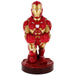 Support Cable Guy Iron Man 21cm tenant une manette PlayStation 5 DualSense sur fond blanc