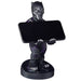 Ensemble du support Cable Guy Black Panther avec manette et télécommande sur fond neutre