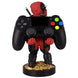 Présentation du support Deadpool avec smartphone iPhone compatible posé dessus