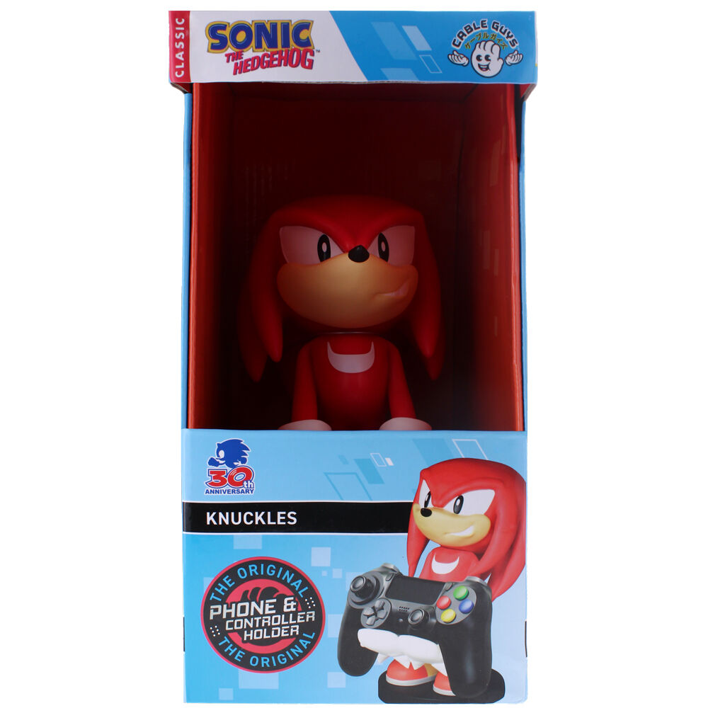 Support Sonic Knuckles avec plusieurs manettes et télécommandes rangées simultanément