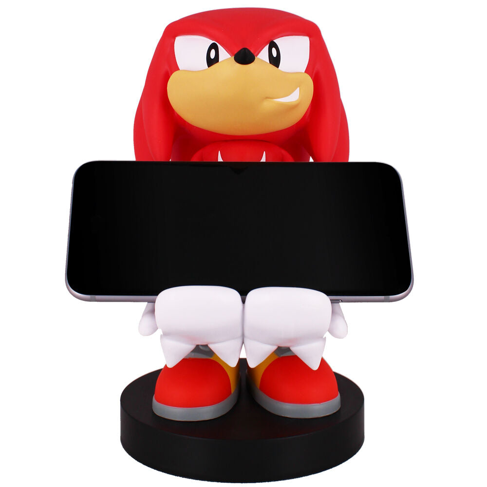 Détail du design du support Sonic Knuckles montrant sa robustesse et finition noire mate