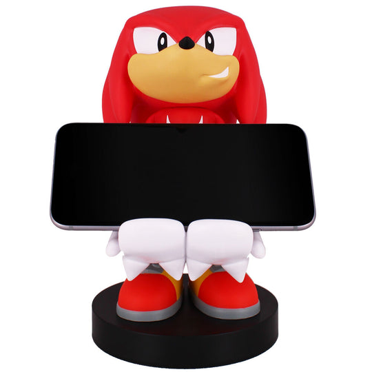 Détail du design du support Sonic Knuckles montrant sa robustesse et finition noire mate