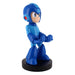 Détail du design Mega Man sur le support Cable Guy, mettant en valeur les couleurs vives et la finition soignée