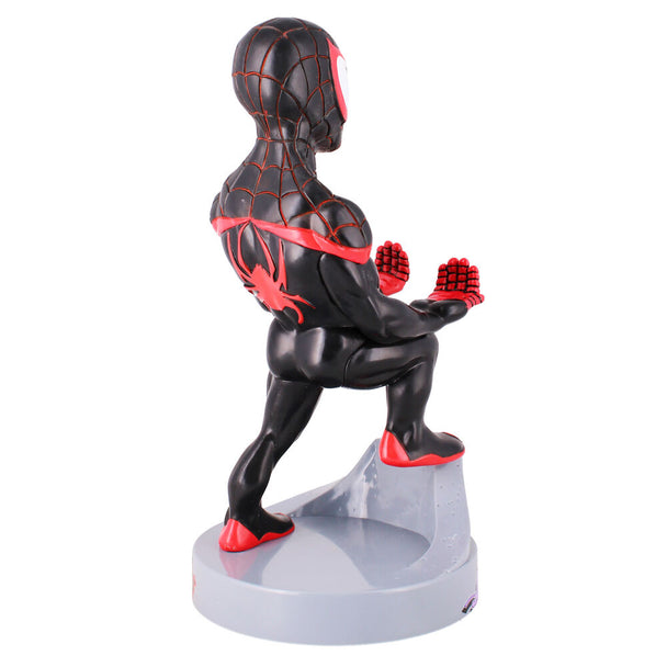 Support câble Spiderman Miles Morales avec manette PlayStation 5 posée dessus