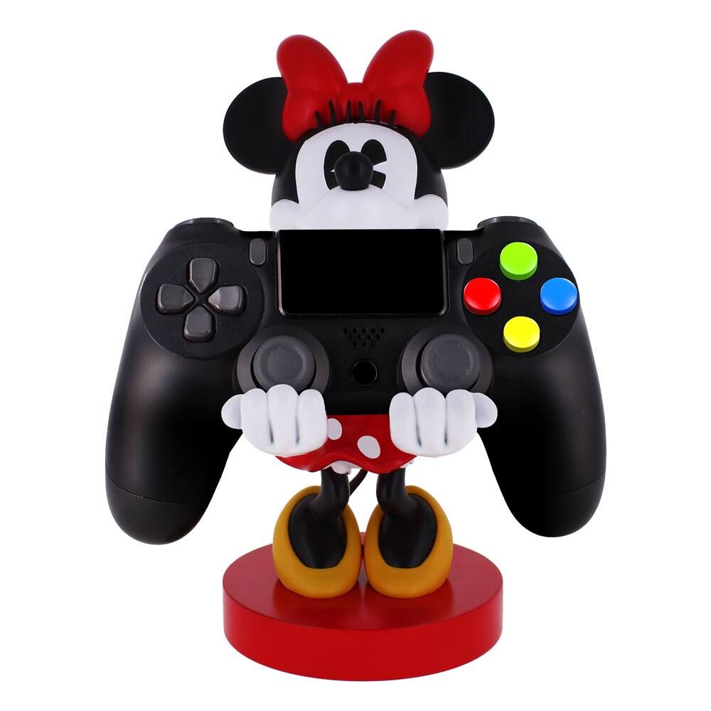 Ensemble complet du support Cable Guy Minnie avec différentes manettes et smartphone