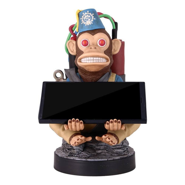 Détail du design Call of Duty Monkey Bomb sur le support Cable Guy de 21 cm