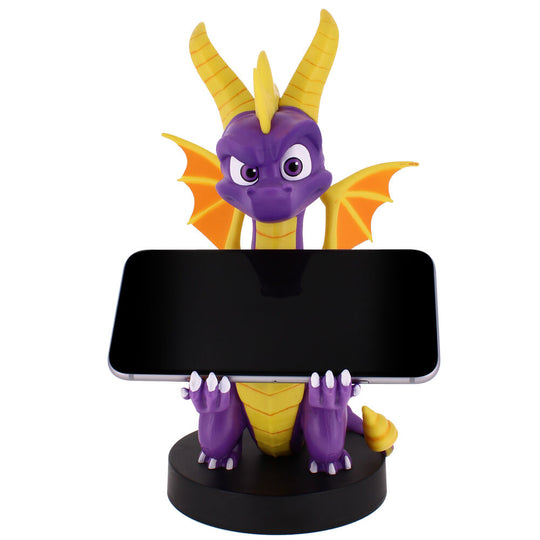 Support de manette et smartphone Spyro the Dragon avec plusieurs angles montrant la robustesse