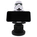 Emballage et contenu du support câble Stormtrooper Star Wars avec ses dimensions visibles