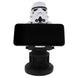 Emballage et contenu du support câble Stormtrooper Star Wars avec ses dimensions visibles