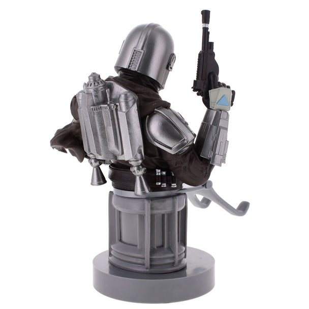 Vue rapprochée du support câble Mandalorian montrant le design détaillé et la finition soignée