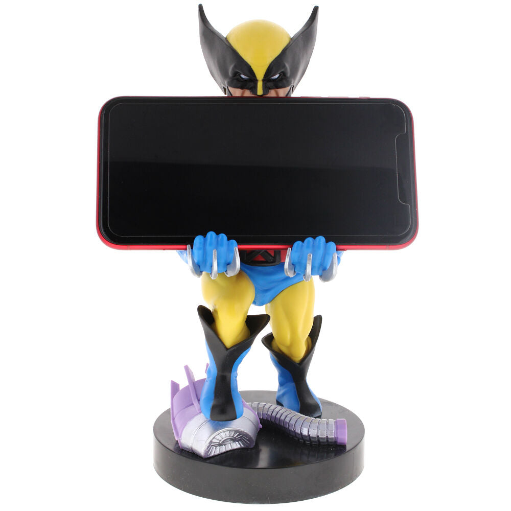 Support Cable Guy Marvel Wolverine avec manette PlayStation 5 DualSense posée dessus