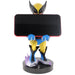 Support Cable Guy Marvel Wolverine avec manette PlayStation 5 DualSense posée dessus
