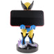 Support Cable Guy Marvel Wolverine avec manette PlayStation 5 DualSense posée dessus