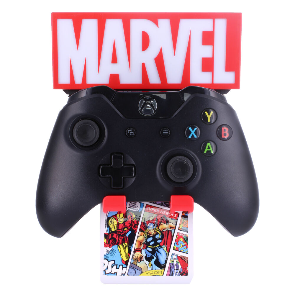 Support de charge Marvel avec deux ports USB de charge rapide intégrés et manettes organisées