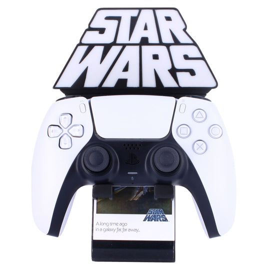 Support Cable Guy avec manette PS5 placée sur le système breveté R.E.S.T. pour maintien sécurisé