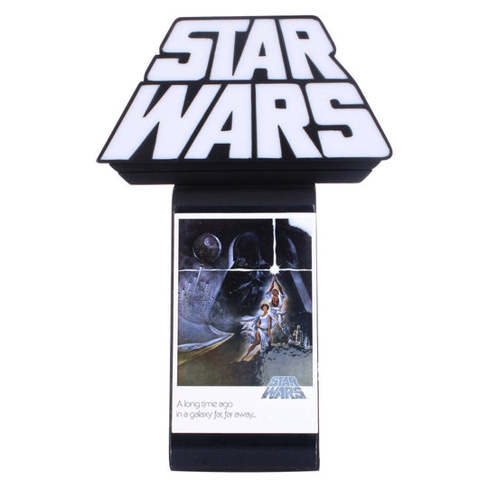 Support de charge Star Wars Cable Guy Ikon 20cm blanc avec éclairage LED et logo Marvel illuminé