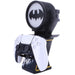 Support de charge Batman avec décor comic sur la colonne et éclairage LED blanc allumé