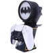 Support de charge Batman avec décor comic sur la colonne et éclairage LED blanc allumé