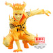 Figurine Naruto Uzumaki 9cm BANPRESTO vue de face avec détails du costume orange et bandeau frontal