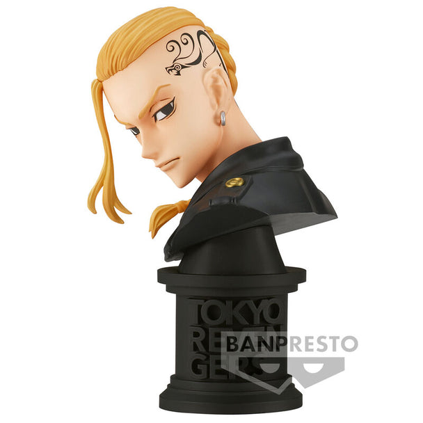 Figurine Draken Ken Ryuguji Tokyo Revengers vue de face, 11cm, finition détaillée BANPRESTO