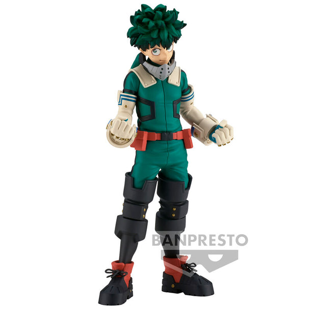 Figurine Deku Izuku Midoriya de 16 cm vue de face avec détails précis et couleurs vives