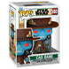 Figurine Funko POP Cad Bane de Star Wars The Book of Boba Fett en vinyle, vue de face dans sa boîte cadeau