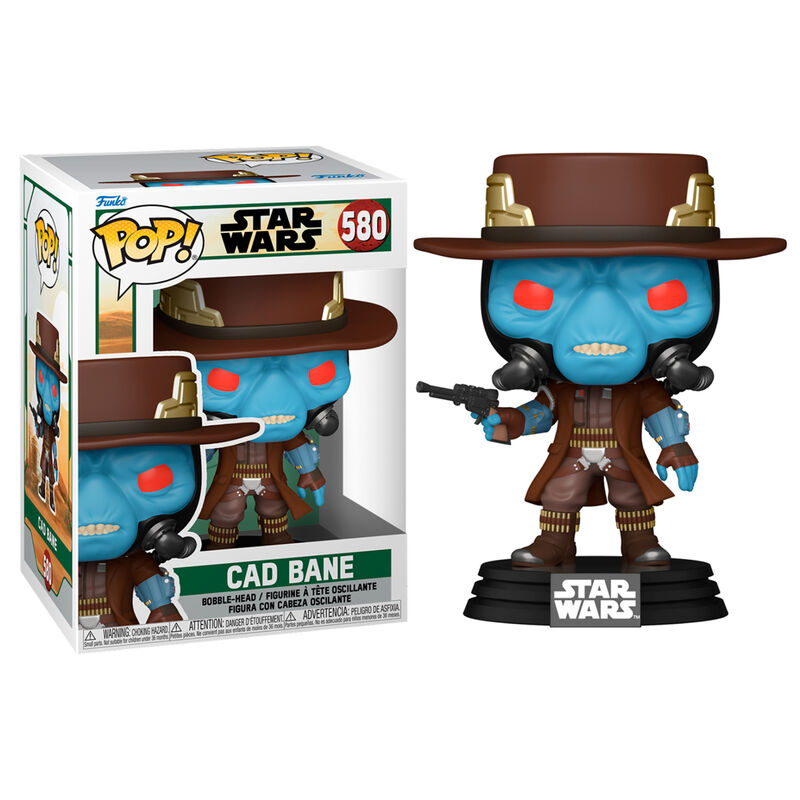 Boîte cadeau de la figurine Funko POP Cad Bane Star Wars The Book of Boba Fett avec illustrations et logo officiel