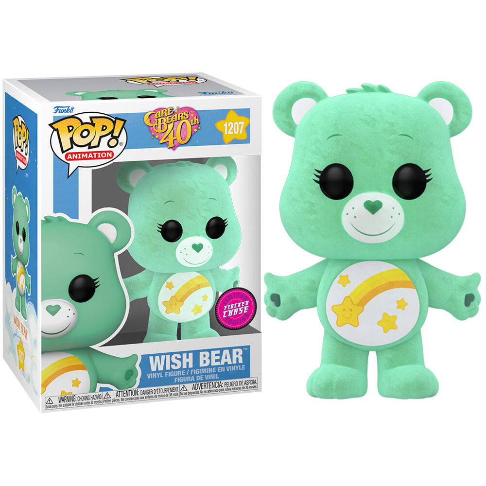 Ensemble complet des 5 images de la figurine Funko POP Care Bears Wish Bear 40e anniversaire