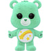 Vue de côté de la figurine Funko POP Wish Bear avec détails colorés et boîte collector Care Bears