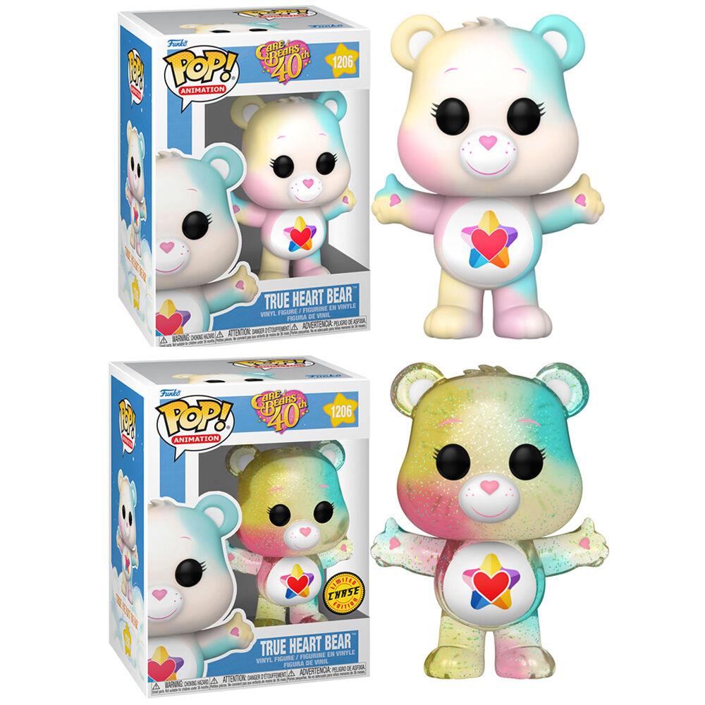 Figurine Funko POP Care Bears True Heart Bear édition 40e anniversaire en boîte cadeau