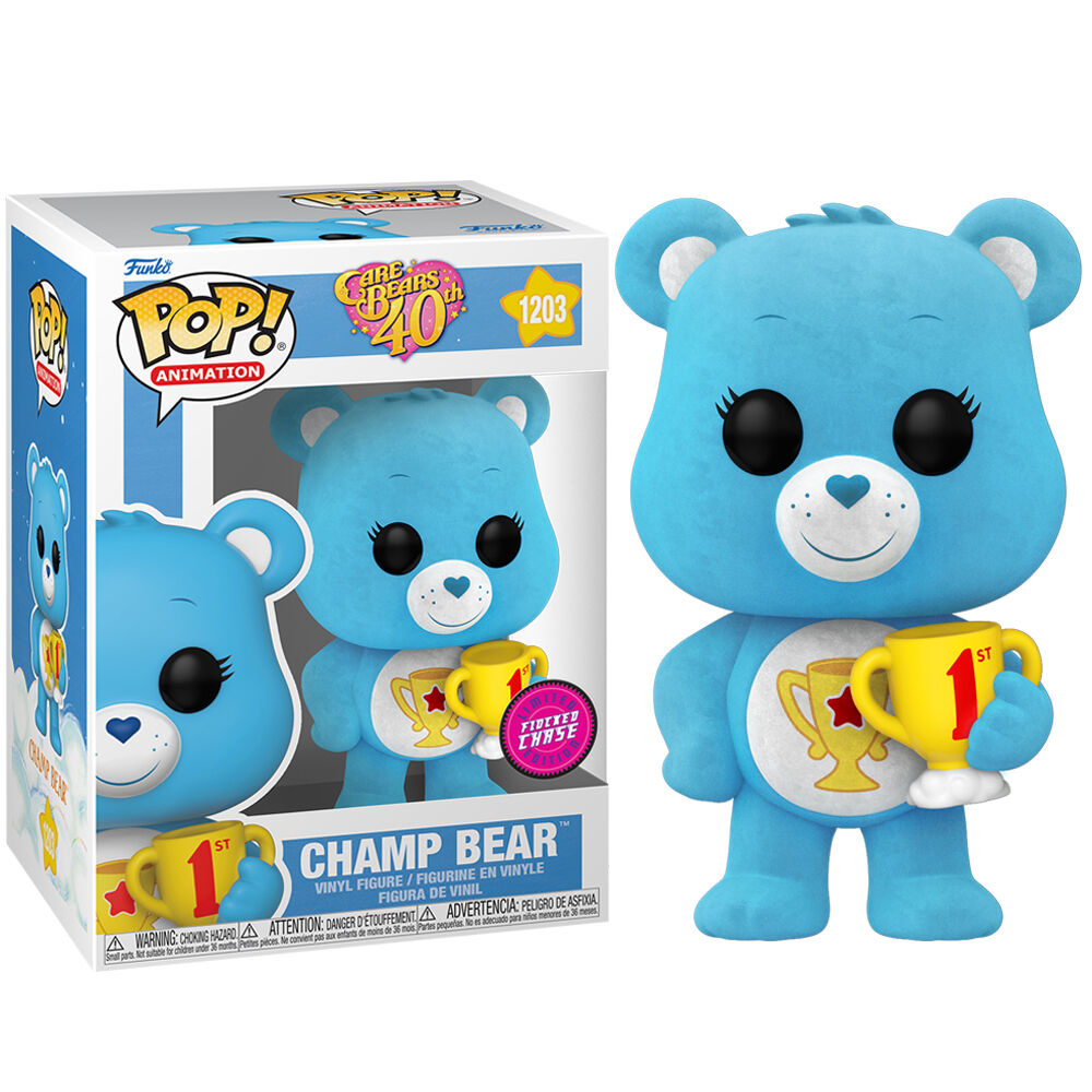 Boîte cadeau originale contenant la figurine Funko POP Champ Bear et sa version Chase rare