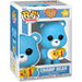 Vue latérale de la figurine Care Bears Champ Bear édition limitée 40e anniversaire Funko POP
