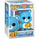 Vue latérale de la figurine Care Bears Champ Bear édition limitée 40e anniversaire Funko POP