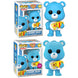 Figurine Funko POP Care Bears Champ Bear 9cm vue de face dans sa boîte cadeau 40e anniversaire