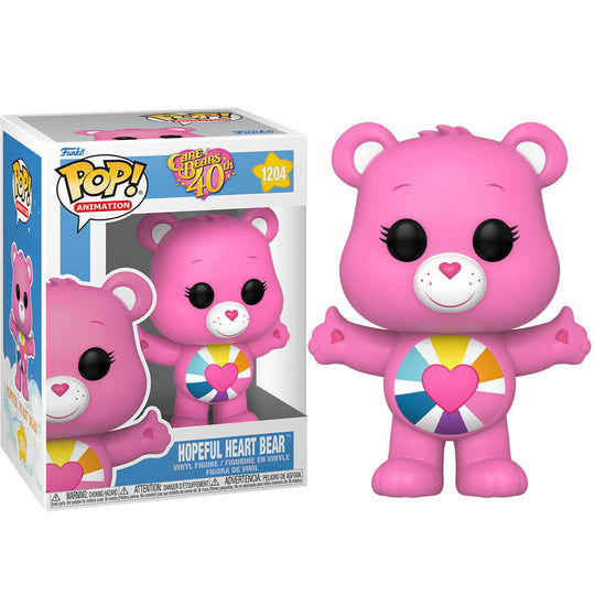 Image rapprochée du modèle Chase exclusif de Hopeful Heart Bear Funko POP en vinyle 9 cm