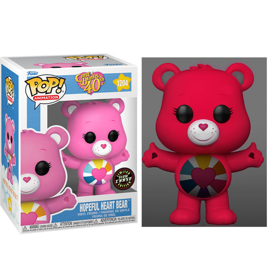 Ensemble complet montrant la figurine Hopeful Heart Bear Funko POP et sa boîte cadeau édition anniversaire