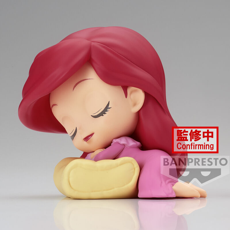 Vue arrière de la figurine Ariel Q Posket avec détails de la chevelure et la queue de sirène