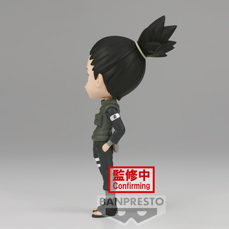 Vue arrière détaillée de la figurine montrant les textures des vêtements de Shikamaru