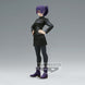 Vue arrière de la figurine Maki Zenin avec détails du costume et de la coiffure fidèles à l'anime