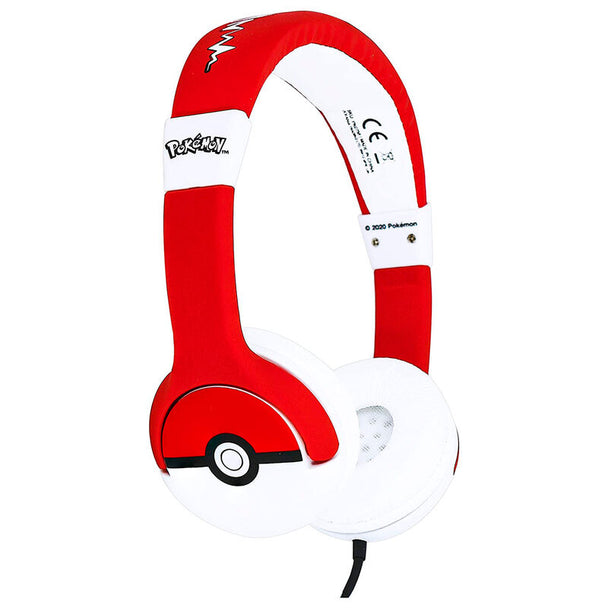 Casque enfant Pokémon Pokeball coloré avec coussinets doux et bandeau ajustable pour un confort optimal