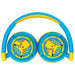 Vue de profil du casque Pokémon Pikachu montrant le logo Pikachu sur l’oreillette