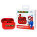 Boîtier de recharge des écouteurs Nintendo Super Mario rouge avec logo OTL Technologies visible.