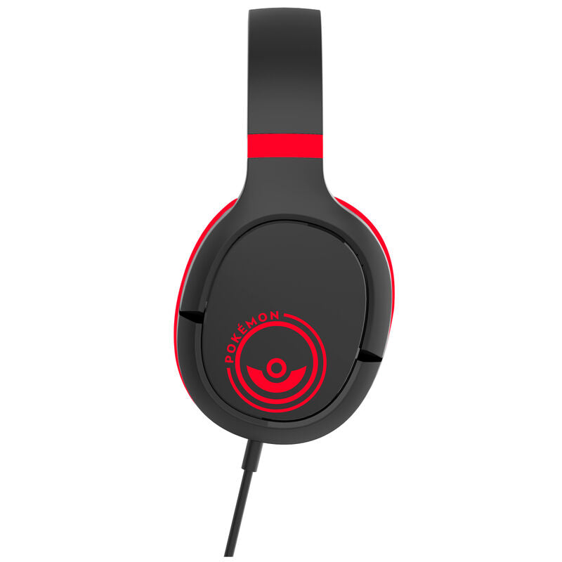 Image du casque Pokémon Pokeball avec câble et télécommande de volume intégrée