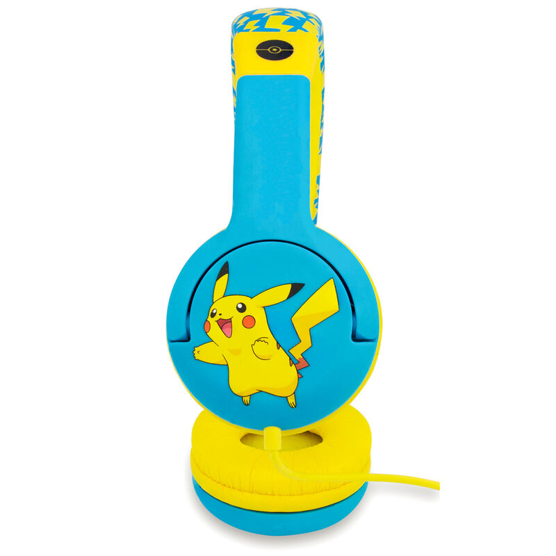 Vue latérale du casque enfant Pikachu montrant le design coloré et léger de 88 grammes