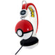 Vue latérale du casque Pokémon montrant le câble jack 3,5 mm de 120 cm de longueur.