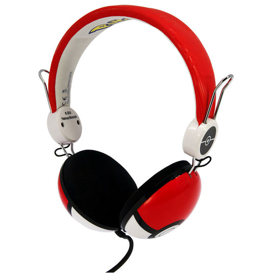 Présentation du casque Pokémon OTL TECHNOLOGIES posé à plat, mettant en avant sa légèreté et ses dimensions.