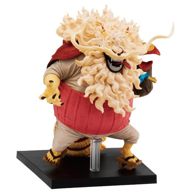 Figurine Nekomamushi Ichibansho de 18 cm issue de One Piece The Nine Red Scabbards, fabriquée par BANPRESTO, vue de face avec détails précis.