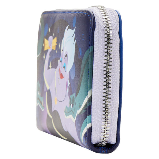 Intérieur du portefeuille avec tissu à motif coordonné et compartiments pour cartes