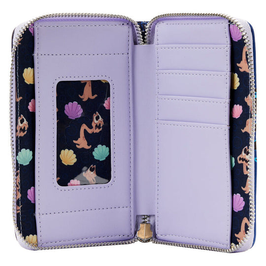 Présentation complète du portefeuille Ursula La Petite Sirène avec ses dimensions compactes