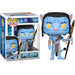 Figurine Funko POP Jake Sully posée sur une surface blanche, mettant en valeur sa taille et finition